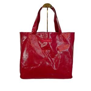 Crabtree & Evelyn Womens Tote Shoulder Bag Shopper Paisley Print Lining Red